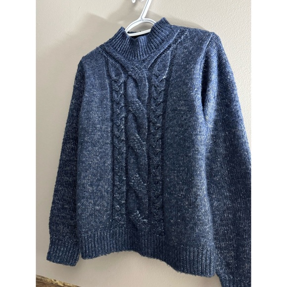 NWT Banana Republic Cable Knit Mock Neck Sweater - Picture 3 of 5